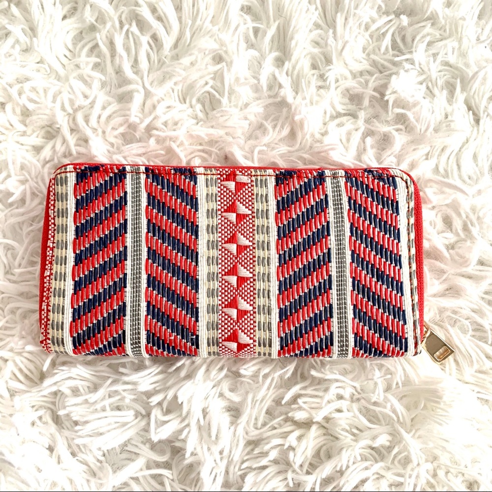 Isabella Rhea woven zip around wallet boho - Picture 3 of 8